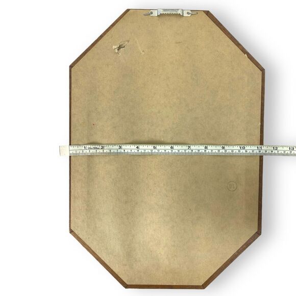 Kathleen Casey 1980s Framed Pictures Boy Girl‎ Hexagon 2 PC Vintage Decor A18G - Picture 12 of 12